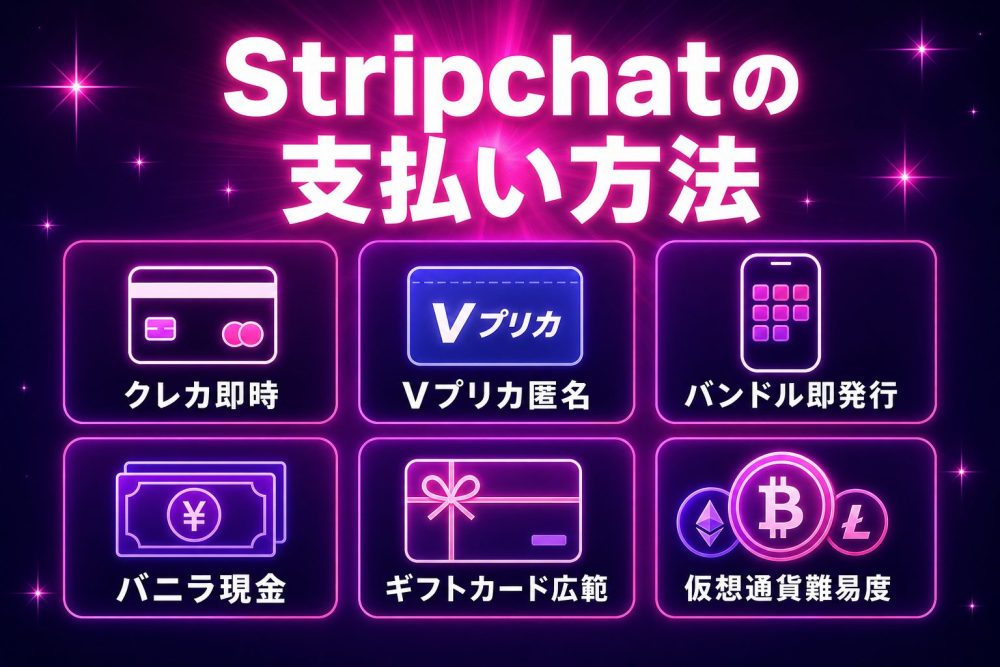 Stripchatの支払い方法