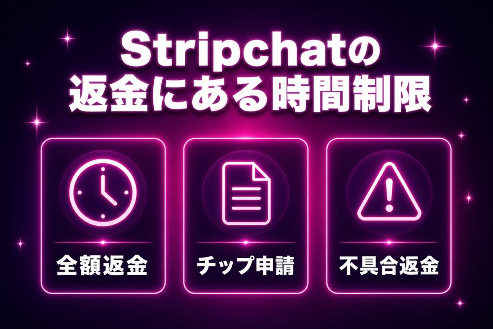Stripchatの返金にある時間制限