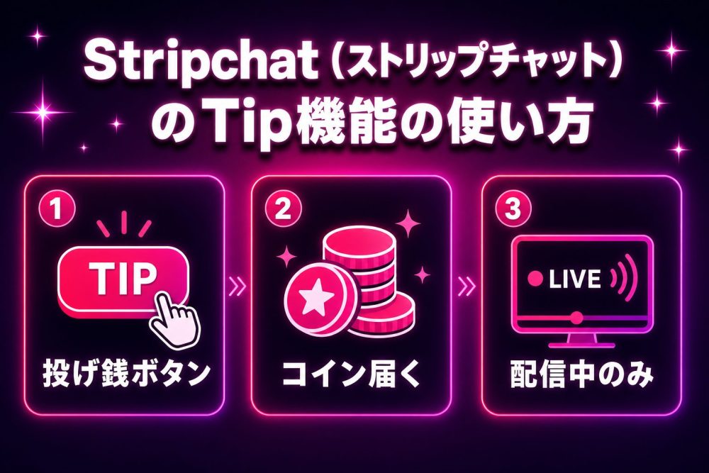 Stripchat (ストリップチャット) のTip機能の使い方