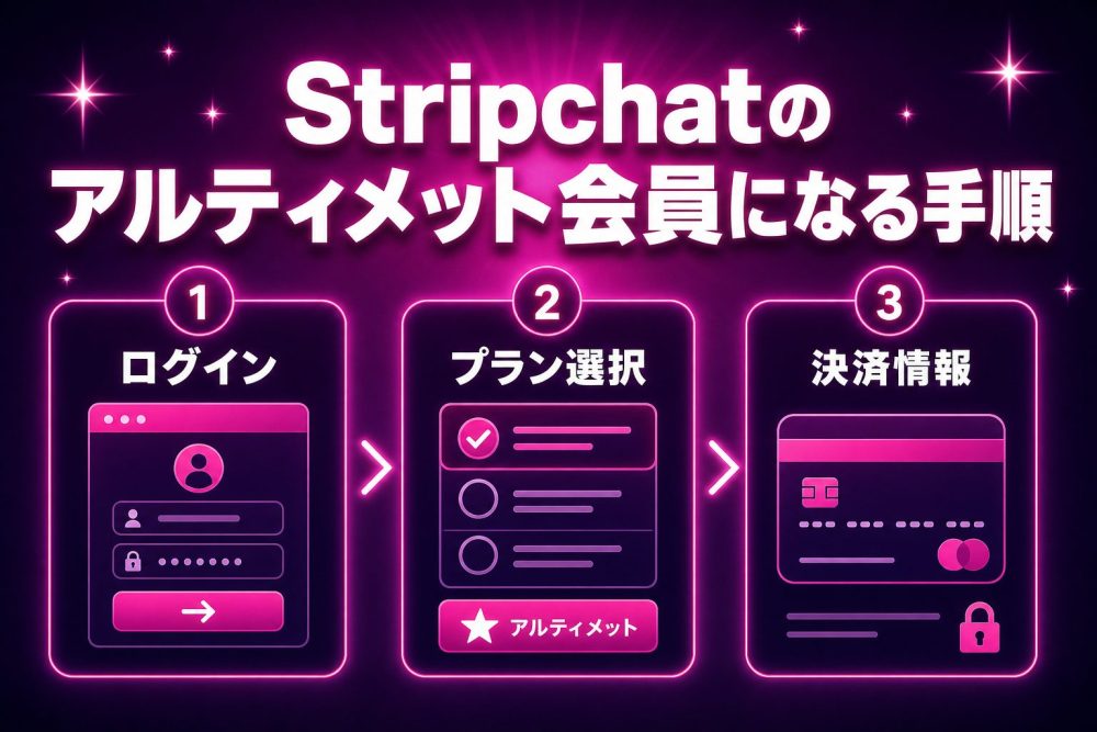 Stripchatのアルティメット会員になる手順