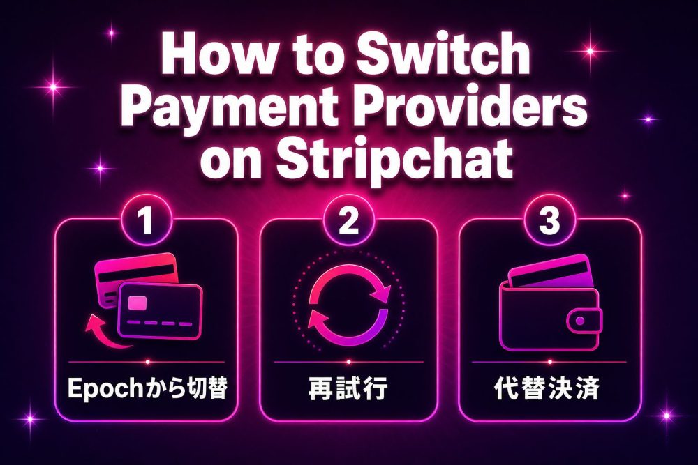 Stripchatの決済プロバイダを切り替える方法