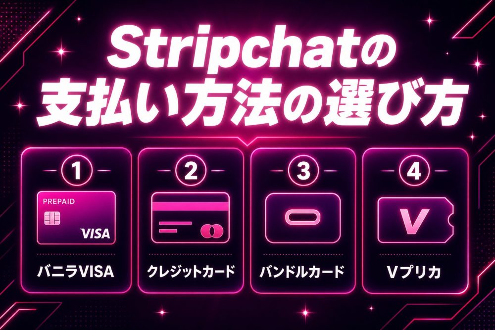 Stripchatの支払い方法の選び方